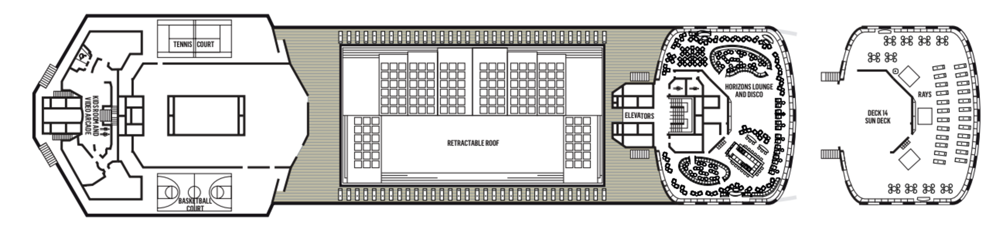Deck 12 & 14 plan